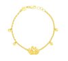 916/22K Yellow Gold Heavenly Lovebirds Bracelet