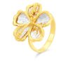 916/22K Yellow Gold Anggun Bunga Raya Ring