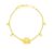 916/22K Yellow Gold Heavenly Lovebirds Bracelet