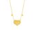 916/22K Yellow Gold Bunga Raya Love Necklace